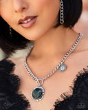 Sign Of the Zodiac - Green Necklace - Paparazzi Accessories Necklace Bedazzle Me Pretty Mobile Fashion Boutique