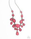 Significant Influence - Pink Necklace - Paparazzi Accessories Necklace Bedazzle Me Pretty Mobile Fashion Boutique