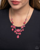 Significant Influence - Pink Necklace - Paparazzi Accessories Necklace Bedazzle Me Pretty Mobile Fashion Boutique