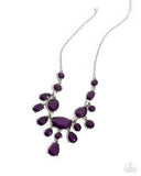 Significant Influence - Purple Necklace - Paparazzi Accessories Necklace Bedazzle Me Pretty Mobile Fashion Boutique