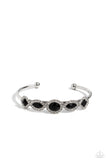 Simmer on GLOW - Black Bracelet - Paparazzi Accessories Bracelet Bedazzle Me Pretty Mobile Fashion Boutique