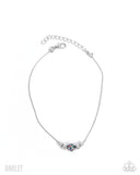 Simple Showcase - Multi Anklet - Paparazzi Accessories Anklet Bedazzle Me Pretty Mobile Fashion Boutique