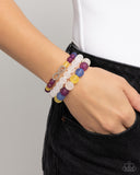 Simplistic Stack - Purple Bracelet - Paparazzi Accessories Bracelet Bedazzle Me Pretty Mobile Fashion Boutique