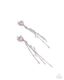 Simply Smitten - Pink Post Earrings - Paparazzi Accessories Post Earrings Bedazzle Me Pretty Mobile Fashion Boutique
