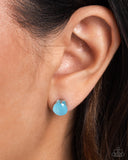 Simply Sublime - Blue Post Earrings - Paparazzi Accessories Post Earrings Bedazzle Me Pretty Mobile Fashion Boutique