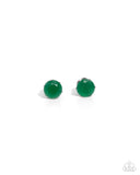 Simply Sublime - Green Post Earrings - Paparazzi Accessories Post Earrings Bedazzle Me Pretty Mobile Fashion Boutique