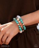 Sincere Stack - Multi Bracelet - Paparazzi Accessories Bracelet Bedazzle Me Pretty Mobile Fashion Boutique