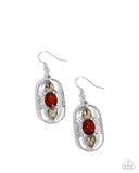 Sit and Stare - Brown Earrings - Paparazzi Accessories Earrings Bedazzle Me Pretty Mobile Fashion Boutique
