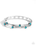 Slammin Sparkle - Blue Bracelet - Paparazzi Accessories Bracelet Bedazzle Me Pretty Mobile Fashion Boutique