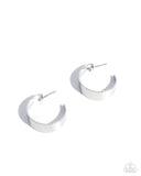 Sleek Secret - Silver Earrings - Paparazzi Accessories Earrings Bedazzle Me Pretty Mobile Fashion Boutique