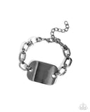 Sleek Suit - Black Bracelet - Paparazzi Accessories Bracelet Bedazzle Me Pretty Mobile Fashion Boutique