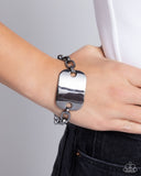 Sleek Suit - Black Bracelet - Paparazzi Accessories Bracelet Bedazzle Me Pretty Mobile Fashion Boutique