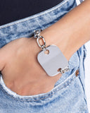 Sleek Suit - Silver Bracelet - Paparazzi Accessories Bracelet Bedazzle Me Pretty Mobile Fashion Boutique