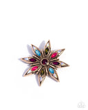 Slow Shimmer - Multi Brooch - Paparazzi Accessories Brooch Bedazzle Me Pretty Mobile Fashion Boutique