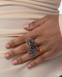 Small Town Vibe - Multi Ring - Paparazzi Accessories Ring Bedazzle Me Pretty Mobile Fashion Boutique