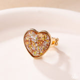 Smitten Season - Orange Ring - Paparazzi Accessories Ring Bedazzle Me Pretty Mobile Fashion Boutique
