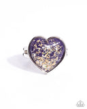 Smitten Season -  Purple Ring - Paparazzi Accessories Ring Bedazzle Me Pretty Mobile Fashion Boutique