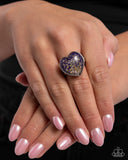 Smitten Season -  Purple Ring - Paparazzi Accessories Ring Bedazzle Me Pretty Mobile Fashion Boutique