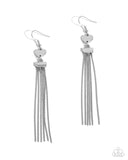Smitten Sequence - Silver Earrings - Paparazzi Accessories Earrings Bedazzle Me Pretty Mobile Fashion Boutique