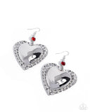 Smitten Sheen - Red Earrings - Paparazzi Accessories Earrings Bedazzle Me Pretty Mobile Fashion Boutique