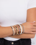 Smoldering Stack - Multi Bracelet - Paparazzi Accessories Bracelet Bedazzle Me Pretty Mobile Fashion Boutique