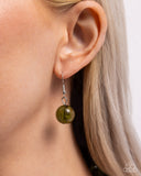 Sneaky Swirls - Green Necklace - Paparazzi Accessories Necklace Bedazzle Me Pretty Mobile Fashion Boutique