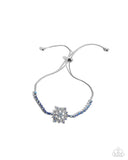 Snow Angel Shimmer - Blue Bracelet - Paparazzi Accessories Bracelet Bedazzle Me Pretty Mobile Fashion Boutique
