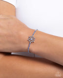Snow Angel Shimmer - Blue Bracelet - Paparazzi Accessories Bracelet Bedazzle Me Pretty Mobile Fashion Boutique