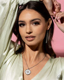 Soaring Stars - White Necklace - Paparazzi Accessories Necklace Bedazzle Me Pretty Mobile Fashion Boutique