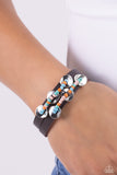 Social Sashay - Blue Bracelet - Paparazzi Accessories Bracelet Bedazzle Me Pretty Mobile Fashion Boutique
