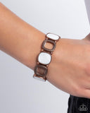 Socialite Shells - Copper Bracelet - Paparazzi Accessories Bracelet Bedazzle Me Pretty Mobile Fashion Boutique