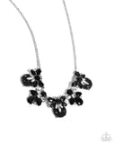 Socialite Statement - Black Necklace - Paparazzi Accessories Necklace Bedazzle Me Pretty Mobile Fashion Boutique