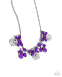 Socialite Statement - Purple Necklace - Paparazzi Accessories Necklace Bedazzle Me Pretty Mobile Fashion Boutique
