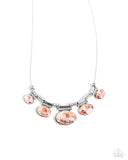 Socialite Status - Orange Necklace - Paparazzi Accessories Necklace Bedazzle Me Pretty Mobile Fashion Boutique