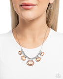 Socialite Status - Orange Necklace - Paparazzi Accessories Necklace Bedazzle Me Pretty Mobile Fashion Boutique