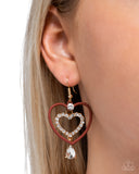 Soft and Sweet - Red Earrings - Paparazzi Accessories Earrings Bedazzle Me Pretty Mobile Fashion Boutique