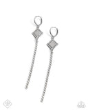 Soft-Hearted Sentiment - White Earrings - Paparazzi Accessories Earrings Bedazzle Me Pretty Mobile Fashion Boutique