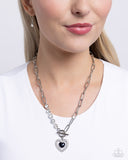 Soft-Hearted Style - Black Necklace - Paparazzi Accessories Necklace Bedazzle Me Pretty Mobile Fashion Boutique
