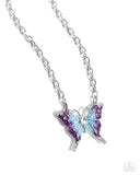 Soft Landing - Multi Necklace - Paparazzi Accessories Necklace Bedazzle Me Pretty Mobile Fashion Boutique