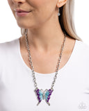 Soft Landing - Multi Necklace - Paparazzi Accessories Necklace Bedazzle Me Pretty Mobile Fashion Boutique