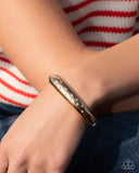 Soft Sparkle - Gold Bracelet - Paparazzi Accessories Bracelet Bedazzle Me Pretty Mobile Fashion Boutique