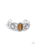 Solar Solstice - Brown Bracelet - Paparazzi Accessories Bracelet FS-Bedazzle Me Pretty Mobile Fashion Boutique