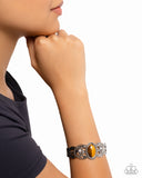 Solar Solstice - Brown Bracelet - Paparazzi Accessories Bracelet FS-Bedazzle Me Pretty Mobile Fashion Boutique