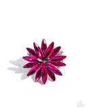 Sophisticated Shine - Pink Ring - Paparazzi Accessories Ring Bedazzle Me Pretty Mobile Fashion Boutique