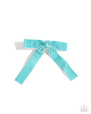 Sophisticated Strategy - Blue Hair Clip - Paparazzi Accessories Hair Clip Bedazzle Me Pretty Mobile Fashion Boutique