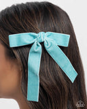 Sophisticated Strategy - Blue Hair Clip - Paparazzi Accessories Hair Clip Bedazzle Me Pretty Mobile Fashion Boutique