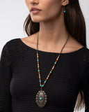 Soulful Stones - Multi Necklace - Paparazzi Accessories Necklace Bedazzle Me Pretty Mobile Fashion Boutique