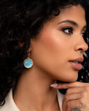 South Star - Blue Earrings - Paparazzi Accessories Earrings Bedazzle Me Pretty Mobile Fashion Boutique