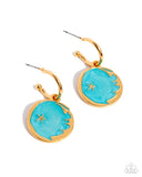South Star - Blue Earrings - Paparazzi Accessories Earrings Bedazzle Me Pretty Mobile Fashion Boutique