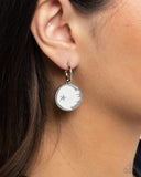 South Star - White Earrings - Paparazzi Accessories Earrings Bedazzle Me Pretty Mobile Fashion Boutique